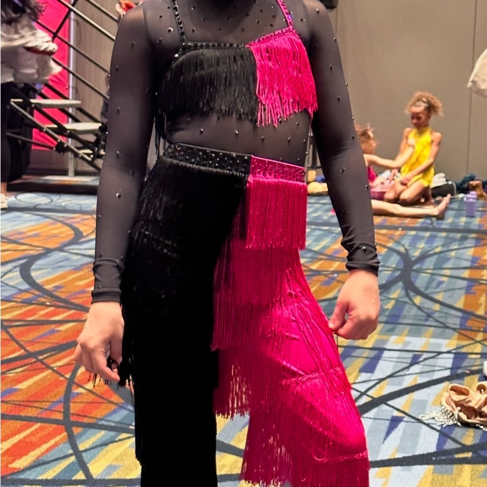 Jazz solo costume custom made with Swarovski gems